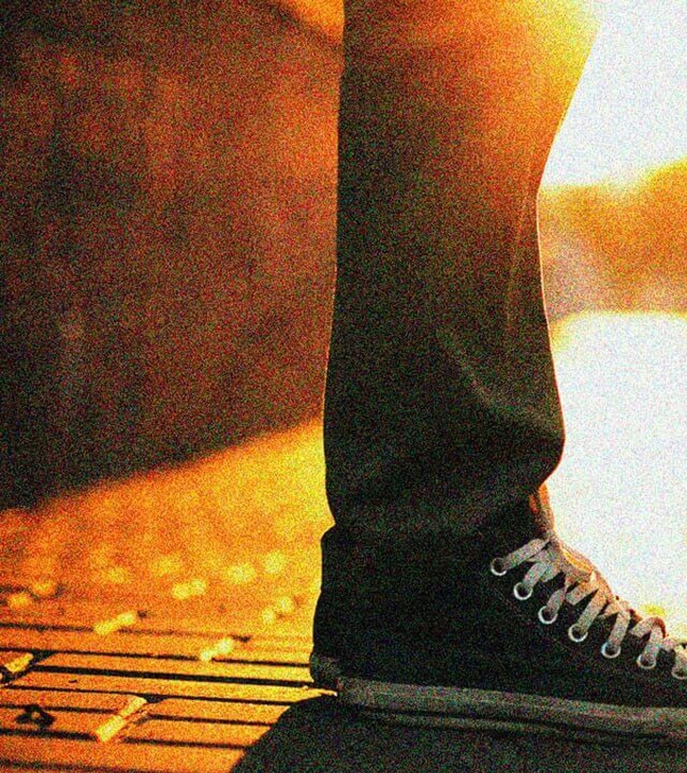 Tegenlichtopname met zichtbare beeldruis